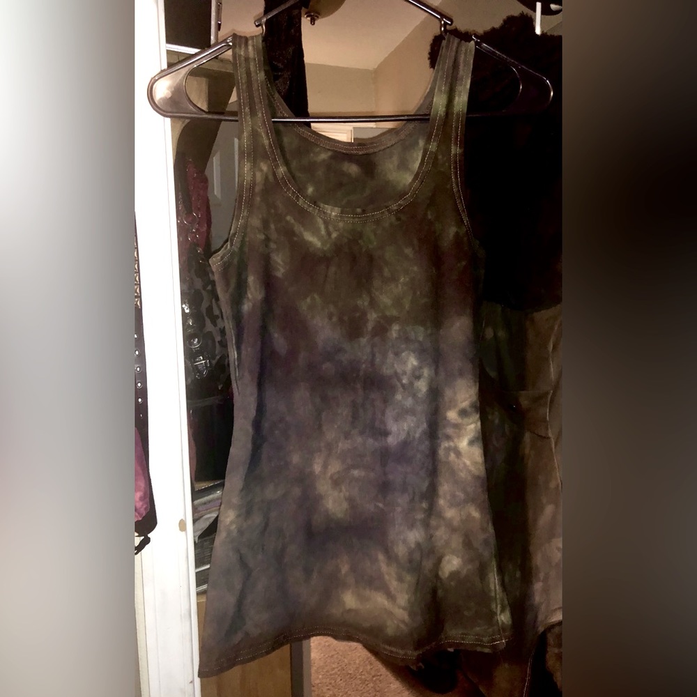 Flowerpot Handmade hemp stretch tank top